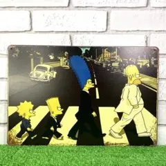 765番】シンプソンズ ビートルズ ガレージ アメリカン雑貨 キャラ ブリキ看板
