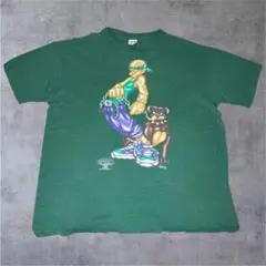 90s anvil ヴィンテージ Tシャツ INNER CITY B系 2X 緑