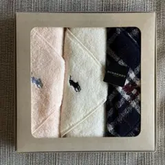 新品　ラルフローレン バーバリータオルハンカチ