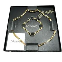 Monet モネ　喜平　チェーン　ネックレス　ブレスレット　セット　未使用品