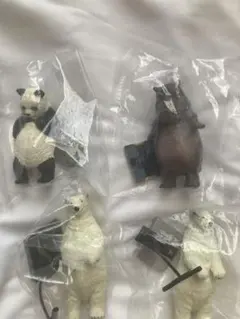 タニタ×パンダの穴 今日は何キロ？ 動物フィギュア4体セット