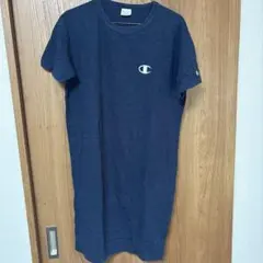 Champion 半袖tシャツワンピース Women's M ネイビー