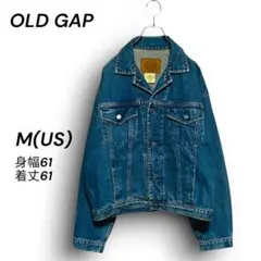 90s OLD GAP デニムジャケット 短丈 ボックス USA生地 M