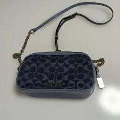 COACH ネイビー ショルダーバッグ