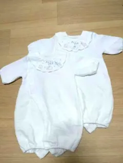 ホワイトツーウェイ・ドレスオール2点セット