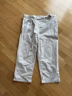 JOHNBULL ジョンブル ベルト付き リネン混コットンパンツ　ゆったりめのサムネイル