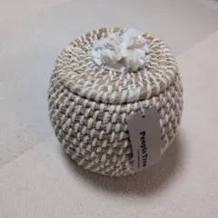 People Tree 蓋付きバスケット