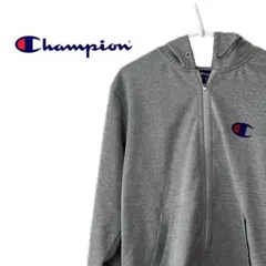 Champion グレー フルジップパーカー　男女兼用