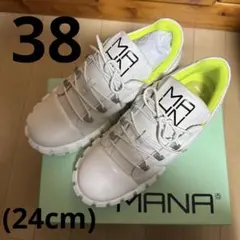 MANA ロゴ・パデッドスニーカー　 ホワイト 38のサムネイル