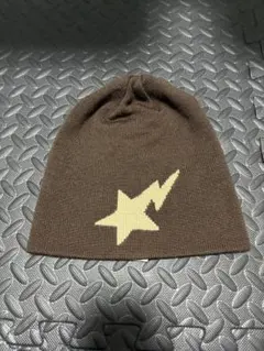A BATHING APE ビーニー スタ ニット帽 カーキ ベージュ A BATHING APE ビーニー スタ ニット帽 カーキ ベージュ - メルカリ
