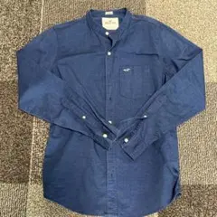 【お買い得‼︎】Hollister バンドカラーシャツ ネイビー Sサイズのサムネイル