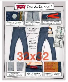 LEVI'S Tom Sachs 1947 501 XX LVC 32×32