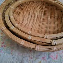 竹かご　昭和レトロ　手作り　工芸品　アンティーク 2026年最新】竹籠 アンティークの人気アイテム - メルカリ