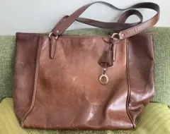 aniary ブラウンレザー トートバッグ