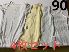 肌着　タンクトップ　半袖　ユニクロ　4枚セット