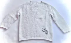 ZARAホワイト ケーブル編み セーター (サイズ 110cm)
