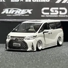 トミカ改造 トヨタ 新型 40アルファード シルバー 2 ホットウィール