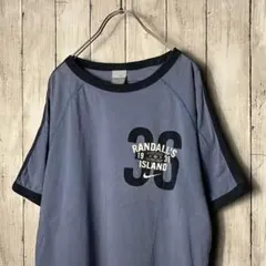 00s nike リンガーネック Tシャツ L ブルーグレー ラグラン