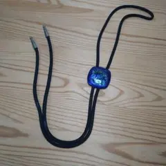 ループタイ 七宝焼 青紫