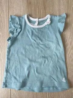 プチバトー　フリル袖　Tシャツ　67cm 70cm 女の子　トップス
