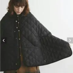 新品未使用　トラディショナルウェザーウェア　キルティングブランケットポンチョ