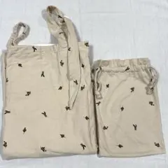 プッパプーポ 授乳ケープ オリーブ柄 ベージュ ケース付き ワイヤーなしのサムネイル