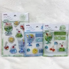 メルティークリームソーダ ウォーターシール ミニシール ステッカー セリア