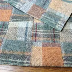 ウール混紡 チェック柄生地　26×62cm