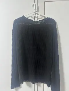 ZARA テクスチャーオープンニットセーター