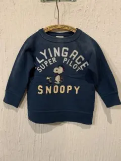 DENIM DUNGAREE スヌーピー トレーナー　サイズ 90