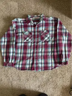 80s vintage FIVE BROTHER ネルシャツ チェック 3XL