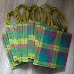 伊勢丹～手提げ 紙袋＜ミニサイズ13枚＞伊勢丹タータン/マクミラン柄セット