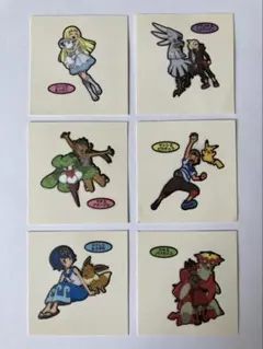 ポケモンパンシール デコキャラシールトレーナー 6枚セット