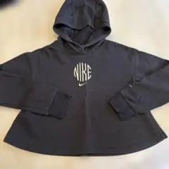 nike ナイキ キッズ　女の子 フーディ　パーカー　黒　フレア 140
