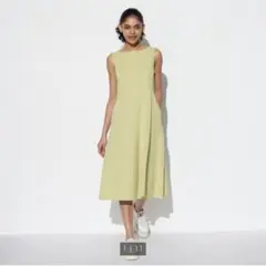 ユニクロ ウルトラストレッチエアリズムワンピース（ノースリーブ・丈短め)