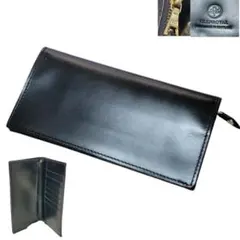 定価5万 グレンロイヤル 黒 ブライドルレザー 長財布 小銭入れ ririzip