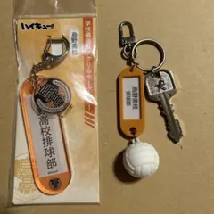 ハイキュー 烏野高校 鍵チャーム 学校備品風アクリルキーホルダー