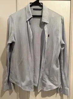 RALPH LAUREN 長袖シャツ ライトブルー L