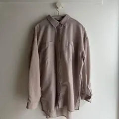 【wcloset】　長袖シアーシャツ