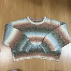 ショート丈　ニットセーター
