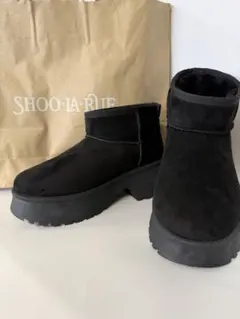 SHOO-LA-RUE ブラックムートンブーツ