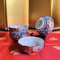 【未使用品】有田焼　徳三郎窯　古伊万里　小鉢揃5客セット　吉祥文様