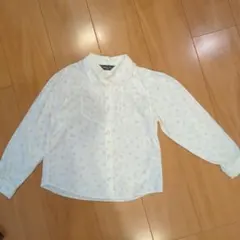 COMME CA ISM 花柄長袖ブラウス 130A