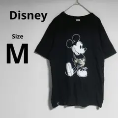 Disney ミッキーマウス 半袖Tシャツ ブラック Мサイズ