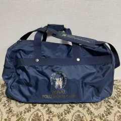 ポロ　ボストンバッグ　大容量　ブルー