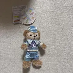 ダッフィー　ぬいぐるみバッジ　ダッフィー＆フレンズ20周年　カラフルハピネス