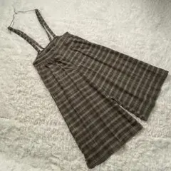 r・p・s (M) 総柄 チェック サロペット オーバーオール