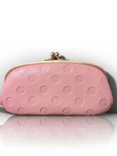zucchero filato★美品★ズッケロ★ドット★ がま口 長財布 ピンクのサムネイル