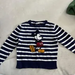 Disney ミッキーマウス ニットセーター 120 男の子　長袖トップス