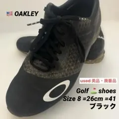 廃番品・美品Oakley ゴルフ靴26cm(8・41)ブラック色 廃番品・美品Oakley ゴルフ靴26cm(8・41)ブラック色 - メルカリ